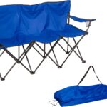 Trademark Innovations Triple Style Tri Camp Chair with Steel Frame and Carry Bag (Blue)