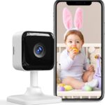 GNCC Baby Monitor with Camera and Audio, Baby Monitor WiFi Smartphone 2.4 GHz with Motion and Sound Detection, Pet Security Camera Indoor, 1080P HD Night Vision,Two-Way Audio, SD or Cloud Storage