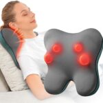 BOB AND BRAD Back Massager with Heat FSA Eligible/HSA Eligible, EZBack Corded Neck Massager for Pain Relief Deep Tissue, Shiatsu Back and Neck Massage Pillow, Full Body Use, Ideal Gifts for Women Men