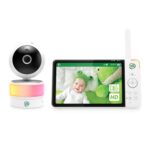 LeapFrog Color Night Vision Video Baby Monitor with 7″ HD 720p Display, 360° Pan & Tilt, 8X Zoom, Night Light, Humidity & Temperature Sensor, Up to 1000ft Long Range, Secure Transmission: LF920HD