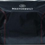 Masterbuilt® Electric Portable Charcoal Grill and Smoker Water Resistant Double-Stitched Durable Grill Cover with PVC Liner in Black, Model MB20080522