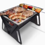 Charcoal Grill, Portable BBQ Smoker – Lightweight Tabletop Outdoor Grill for Camping, Picnics, Garden, Beach Parties – 6″*4.6″*4.9