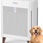 Air Purifiers for Home Extra Large Room Up to 2800 Ft²,MOOKA Double-Sided HEPA Air Purifier with Washable Filters,PM2.5 Air Quality Sensor,20dB Air Cleaner for Bedroom Pet Hair Odors Pollen
