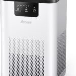 AROEVE Air Purifiers for Bedroom Air Purifier With Aromatherapy Function For Pet Smoke Pollen Dander Hair Smell 20dB Air Cleaner For Bedroom Office Living Room, MK06- White(Available for California)