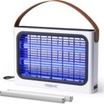 YISSVIC 20W Indoor Bug Zapper Electric Fruit Flies Traps for Indoors Mosquito Zapper Electric Moth Gnat Fly Zapper Extra 2 Bulbs for Home Kitchen Dining Living Room (White)