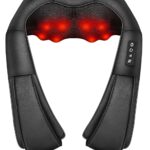 Neck Massager with Heat, Shiatsu Massager for Neck, Back, Shoulder, Foot and Leg, Deep Tissue 3D Kneading Massage for Relax Muscles at Home and Offie,Back Massagers for Women and Men