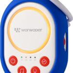 2025 Mom’s Choice Awards | White Noise Sound Machine Baby with Night Light, 20 Soothing Sounds, 22 Hours Battery Life, Travel, Registry Gift, Shower, Clips on Baby Stroller (Blue)