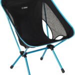 Helinox Chair One (re) High-Performance Camping Chair, Lightweight Compact Collapsible Outdoor Chairs, Backpacking, Picnic, Adventures, Black/Blue