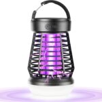 Minimoon Portable Bug Zapper 3-in-1 Outdoor Rechargeable Wireless Mosquito Killer – 2000mAh Compact Bug Zapper with Light, Small Fly Insects Lamp Trap for Outdoor Adventures, Garden, Yard, Campsite