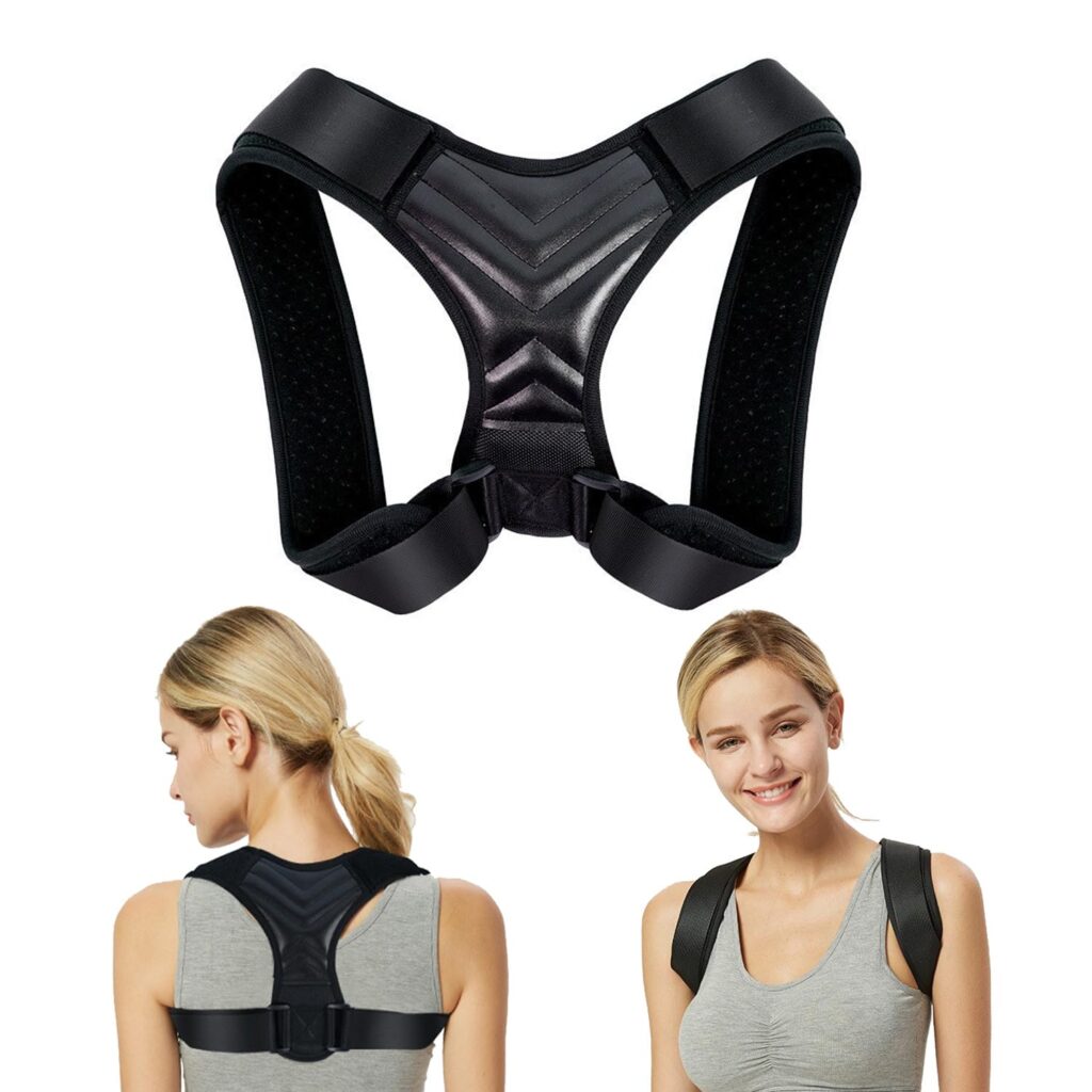 Posture Corrector for Men and Women – Adjustable Upper Back Brace, Breathable Back Corrector, Providing Pain Relief from Bad Posture, Waist, Neck, Shoulder, Clavicle, Back Pain (Medium)