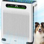 Air Purifiers for Home Large Room Up to 2600 Ft², HEPA Air Purifier with Washable Filter & Air Quality Display, Powerful Turbo Mode Air Cleaner for Pet Hair Odors Smoke Dust