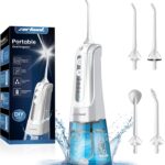 Water Flosser Pick for Teeth: 4 Modes Cordless Portable Water Flossers Teeth Cleaner Rechargeable 300ML IPX7 Waterproof Oral Irrigator Flossing Cleaning Picks for Home Travel