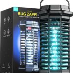 Minimoon Bug Zapper Outdoor, 4200V Electric Mosquito Zapper Indoor, IPX4 Waterproof Insect Zapper Electric Fly Traps, 4Ft Cord, Insect Trap for Yard, Backyard, Patio, Camping