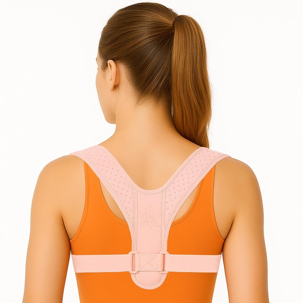 Back Brace Posture Corrector for Women – Thin & Invisible Back Brace for Posture – Adjustable Back Support Brace – Relieve Upper Back Discomfort & Regain Confidence, L(36-45″) 1 PCS