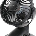 Portable Clip Fan Battery Operated,3 Speeds USB Rechargeable Mini Table Fan with Strong Airflow,360°Rotation Ultra Quiet Personal Desk Fan for Home Office Bedroom Dorm Stroller Camping(Black)