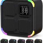 Sound Machine White Noise Machine with 30 Soothing Sounds, 10W Bluetooth Wireless Speaker Alarm Clock with Lights, Rechargeable Sleep Machine with Timer, Gifts for Boys Girls Baby Kids Teens Adults