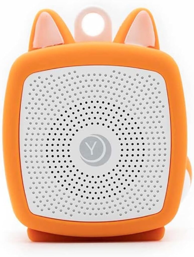 Yogasleep Pocket Baby Soother Fox, White Noise Machine, 6 Soothing Sounds & Timer for Better Sleep, Includes Brown Noise & Lullabies, Compact Size for Travel & Child Safe, Must Have Registry Gift