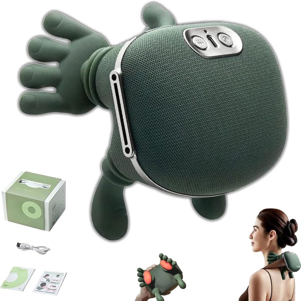 Massage Master for Shoulder, Shiatsu Back and Neck Massager, Neck Massager Pillow, with 3-Speed Adjustment, Electric Shiatsu Back Massage, for Men Women (1 Set)