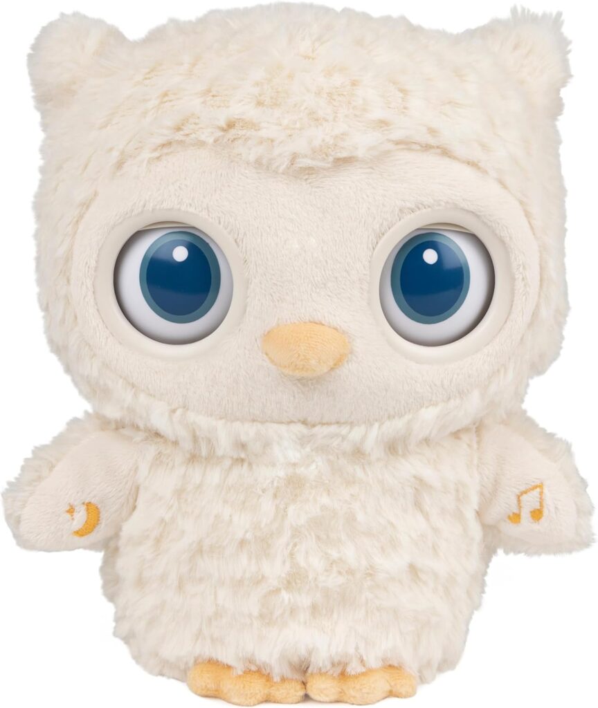 GUND Baby Sleepy Eyes Owl Bedtime Soother Plush Owl Stuffed Animal Night Light & Sound Machine for Baby Boys and Girls, 8”