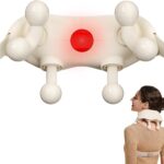 SKG Neck Massager for Pain Relief Deep Tissue Shiatsu Neck and Shoulder Massger with Heat Cordless Neck Massager HS500