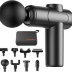 Massage Gun Mini – Small Massage Gun with 8 Massage Heads and Storage Case, Portable Handheld Deep Tissue Massage Guns for Muscle Relief and Full Body Recovery,
