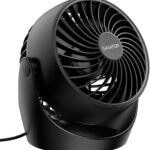 Gaiatop Desk Fan, 5-Inch Portable Electric Table Desktop Air Circulator Fans, Small but Powerful with 3 Speed 360° Adjustable Tilt for Cooling Home Dorm Office Bedroom Bathroom Kitchen, Black