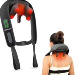 Snailax Neck Massager for Pain Relief Deep Tissue, Neck Massage with Heat, Cordless Massager for Back and Shoulder Pain, Deep Kneading Back Massager, Gift for Mom Dad