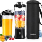 Portable Blender for Shakes and Smoothies- Personal Juicer 20 OZ Electric Protein Shaker Bottle with Insulated Sleeve, USB-C Rechargeable,Travel Lid-Small Blender Cup for Kitchen, Office, Gym,Travel