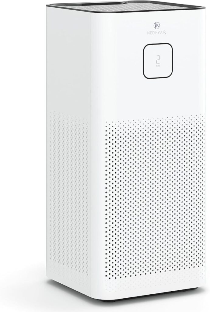 Medify MA-50 Air Purifier V3.0 with True HEPA H13 Filter | 2,640 ft² Coverage in 1hr for Smoke, Wildfires, Odors, Pollen, Pets | Removal to 0.1 Microns | White, 1-Pack