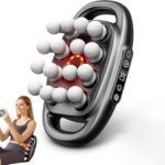 16 Head Massage Gun Deep Tissue Morgela Deep Tissue Massager Lumora TheraGlow Massager 30 Gears 3 Modes 48kg Striking Force for Back,Shoulders,Legs,Foot (Grey 16 Heads)