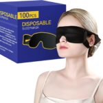 Pack of 100 Disposable Sleep Eye Mask for Men Women, Blindfold Eye Mask Shade Cover for Sleeping, Night Sleep Mask, Block Out Light, Soft Comfort Eye Shade Cover for Travel Yoga Nap