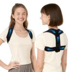 Adjustable Posture Corrector for Women & Men, Back Brace Posture Corrector and Upper Back Shoulder Brace, Back Straightener for Slouching & Neck Hump, Discreet Under Clothes, Breathable, Adjustable Size Fit