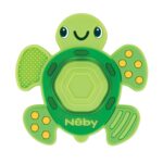 Nuby Teethe N’ Pop Sensory Play Teether – Baby Teething Toy – 3+ Months – Turtle
