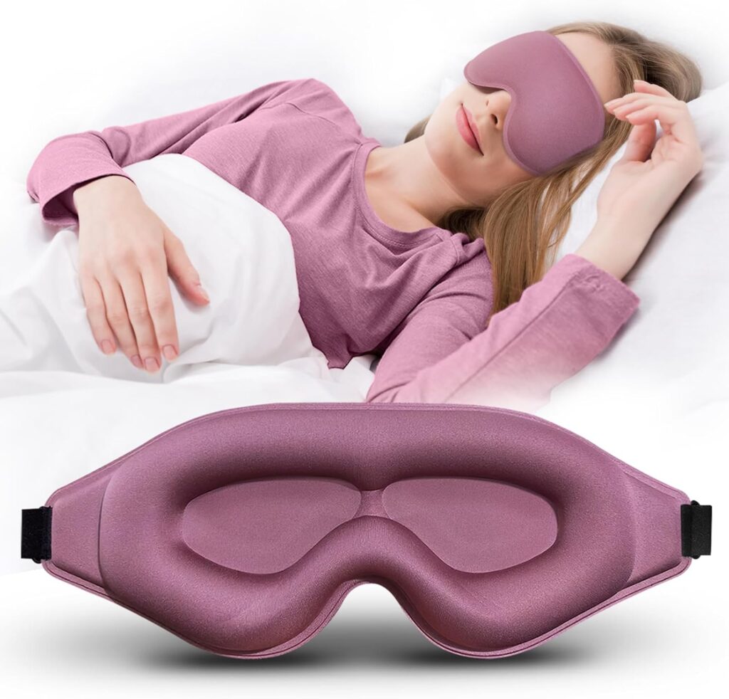 3D Advanced Eye Mask for Sleeping, Ultra Delicate Soft Skin Friendly Eye mask,100% Blackout Sleep Eye Mask for Sleep, Eyelash Extension Sleep mask, Sleeping Eye Masks for Men and Women
