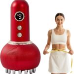 Lymphatic Drainage Massager & Anti Cellulite Massage Tool, Helps Reduce Stretch Marks & Cellulite, for Legs, Arms & Belly, Body Sculpting Machine with Microcurrent, Light, Heat & Vibration