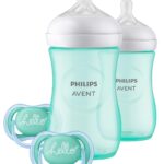 Philips AVENT Natural Baby Bottle with Natural Response Nipple, Teal Baby Gift Set, SCD837/02