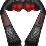 Shiatsu Neck and Back Massager with Heat, Electric Deep Tissue 4D Kneading Massage Pillow for Shoulder, Leg, Body Muscle Pain Relief – Best Gifts for Women Men Mom Dad