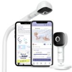 Hubble Connected SkyVision AI-Enhanced HD Smart Baby Monitor, 1 Camera, Mounts, Smart Rollover & Cry Detection, AI Sleep Report, 2-Way Talk, Night Vision, Nightlight & Sounds, Baby-Centric App
