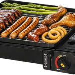 Portable Butane Stove – Compact Gas Grill Stove with Detachable Grate + Durable Carry Case | Dual Fuel Tabletop BBQ for Camping, Korean BBQ, Tailgating | Fast Stainless Steel Outdoor Cooker