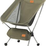 Naturehike YL08 Ultralight Camping Chair, 2.38 LBS Portable Backpacking Chair with Anti-Sinking Feet, Lightweight Compact Folding Hiking Camp Chair