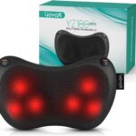 VOYOR-HEALTH Shiatsu Neck and Back Massager with Heat – 3D Kneading Deep Tissue Massage Pillow for Lower Back, Shoulder, Calf, Foot, Use at Home, Car, Office YZ100