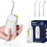 Water Flosser Portable for Travel – Mini Water Flosser with 3 Modes, IPX7 Waterproof, 360° Nozzles, Cordless Water Dental Flosser for Teeth Cleaning Flossing for Adults, Braces & Sensitive Gums