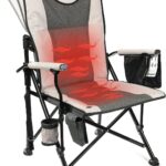 REALEAD Heated Camping Chair – Fully Padded Heated Chairs Outdoor Sports – Heavy Duty Heating Camp Chairs for Adults Supports 400 lbs – Perfect for Outside Sport Events, Concert, Battery NOT Included