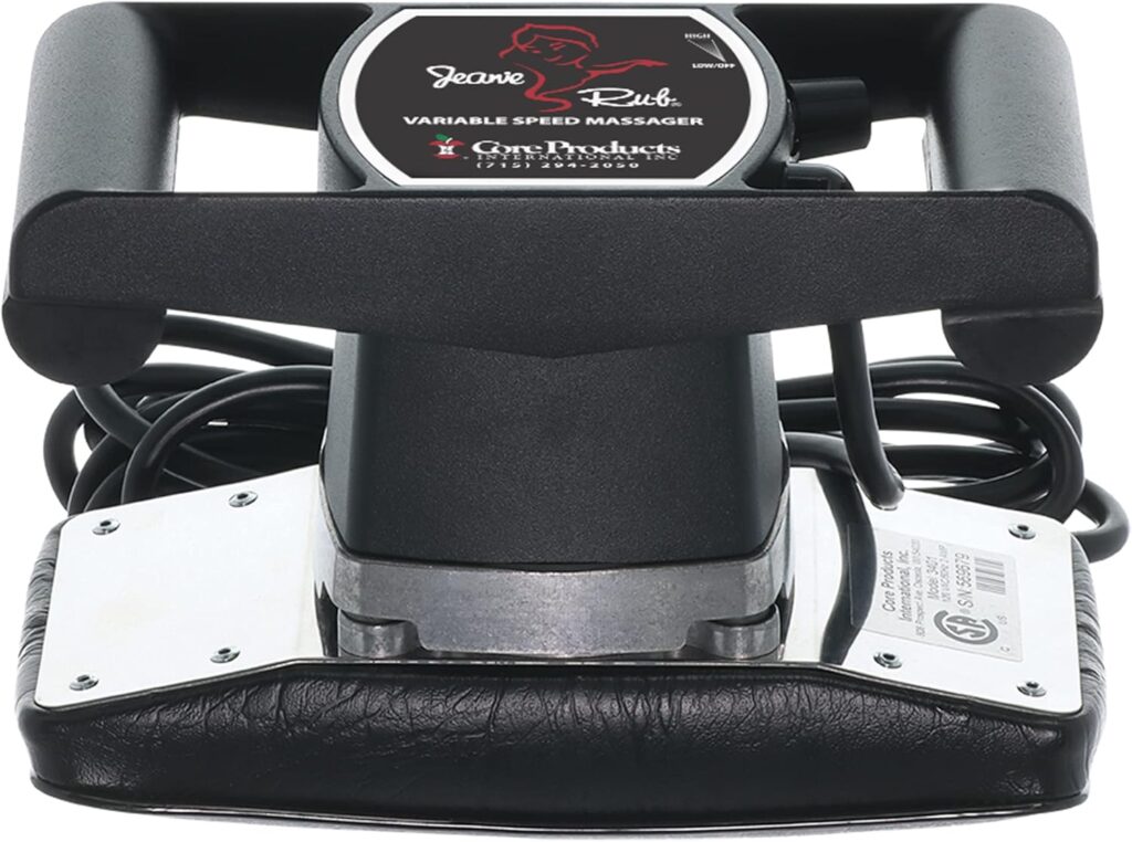 Core Products Jeanie Rub Variable Speed Massager, Deep Tissue Back & Shoulder Massager for Pain Relief, Body Massager for Back, Neck, Lower Back & Cellulite Massage