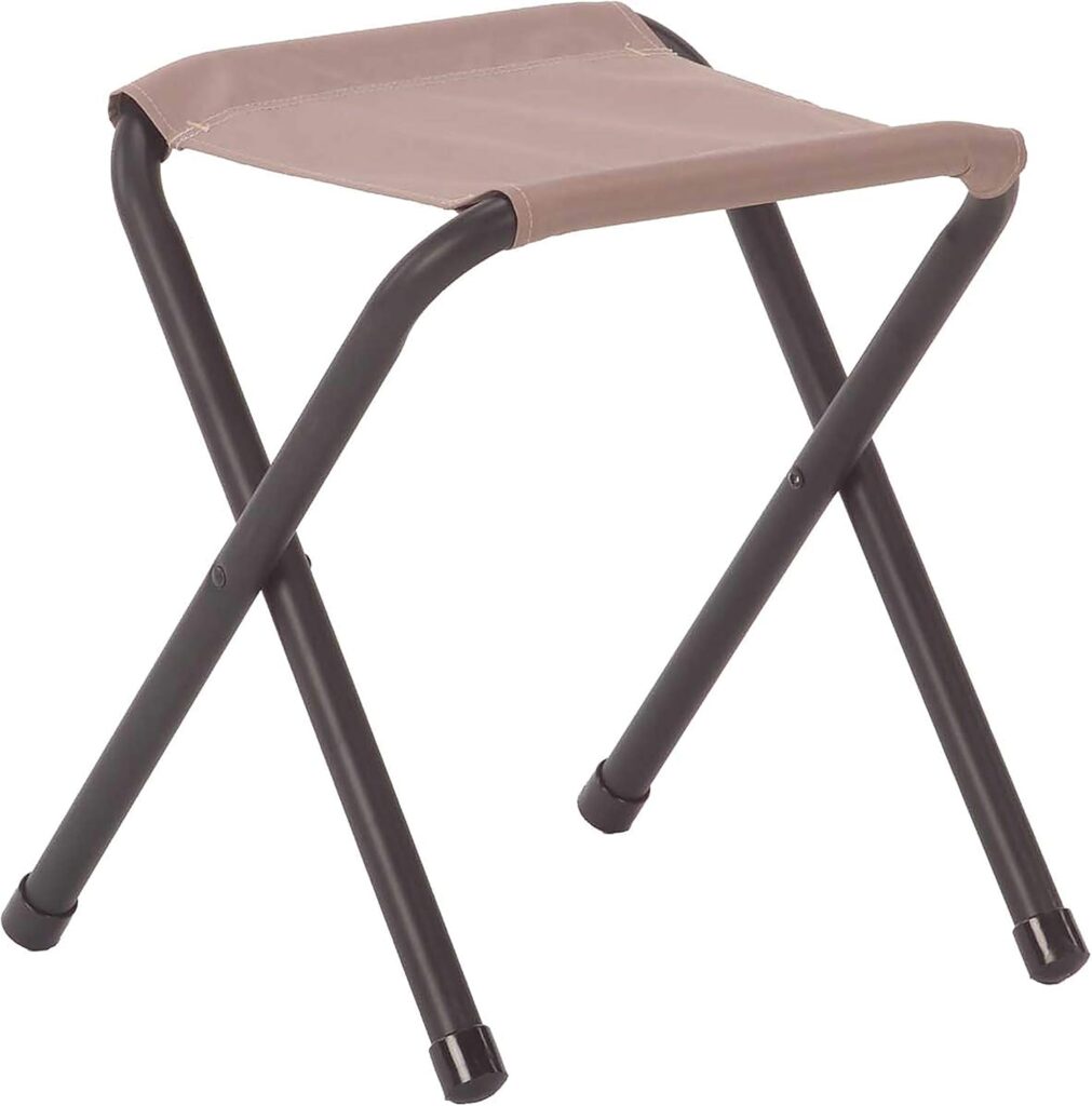 Coleman Rambler II Folding Stool, Compact Portable Stool Supports up to 225lbs, Outdoor Seat & Footrest