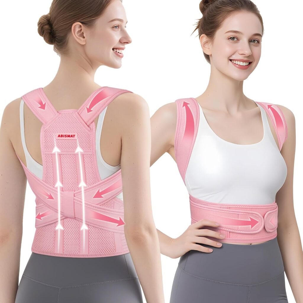 Posture Corrector for Women, Back Brace Support for Upper and Lower Back Pain Relief, Adjustable for Back straightener, Spine Alignment, Scoliosis, Hunchback, Spine Corrector