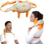 Cordless Neck and Shoulder Massager with Heat and Voice Prompts, Compact and Lightweight, Deep Tissue Shiatsu Neck and Back Massager for Pain Relief, Gifts for Women, Men, Mom and Dad