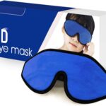 ASTRA VENA 3D Sleep Mask for Kids, Light Block Sleeping Blindfold Memory Foam Contoured Eye Mask for Sleep, Adjustable Strap Eye Cover and Travel Sleep Mask for Boys Girls, Dark Blue
