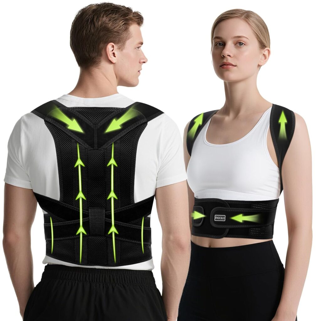Back Brace Posture Corrector for Women and Men, Full Back Support Straps Straightener, Hunchback Improve Posture-Shoulder, Lumbar and Upper Lower Back Pain Relief (X-Large)