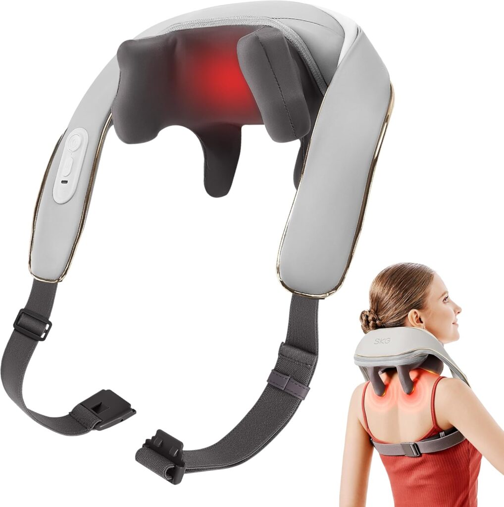 SKG 2025 Neck Massager for Pain Relief Deep Tissue 6D Kneading with Heat Cordless Neck and Shoulder Massage Gifts for Men and Women H5 mini ​